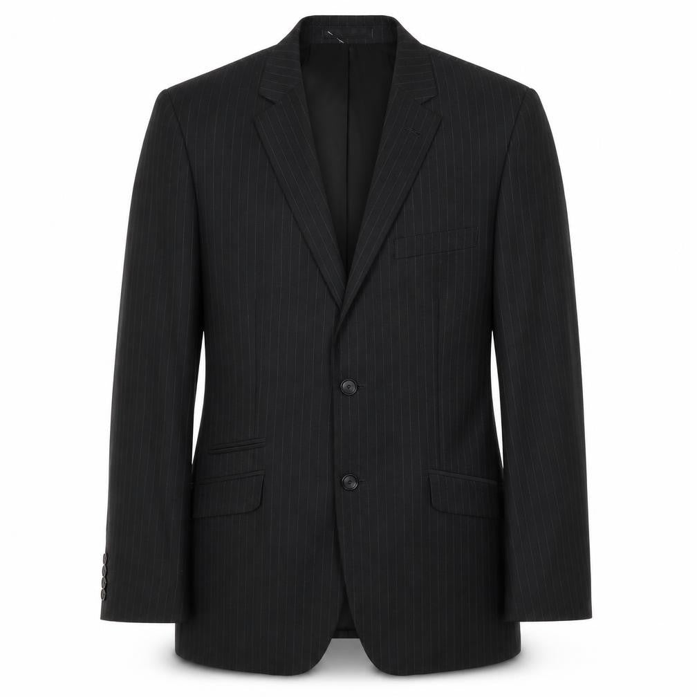 Butler & Webb Men's Black Striped Blazer 38