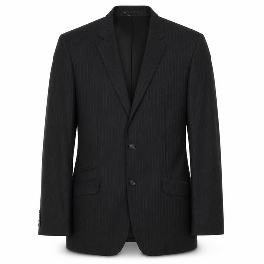 Butler & Webb Men's Black Striped Blazer 38