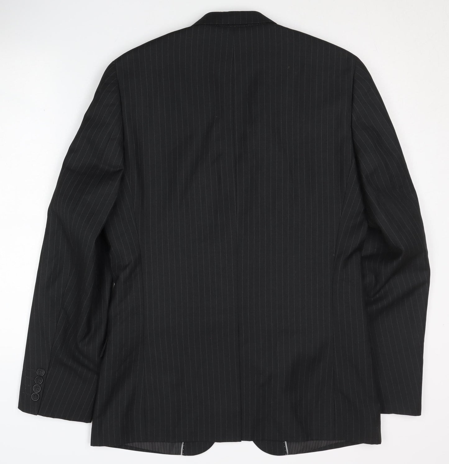 Butler & Webb Men's Black Striped Blazer 38