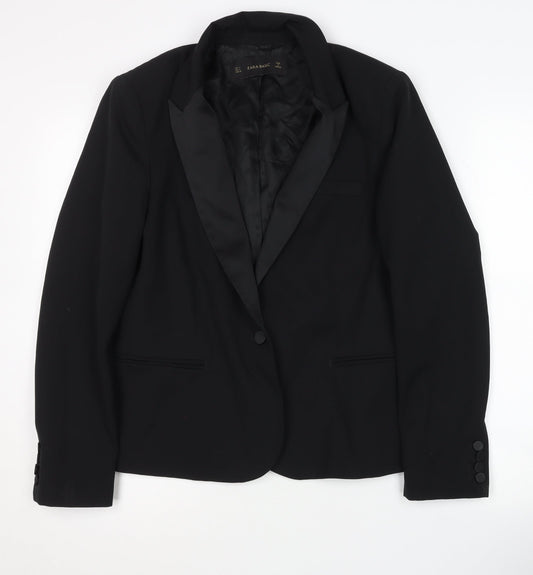Zara Basic Women's Black Blazer L