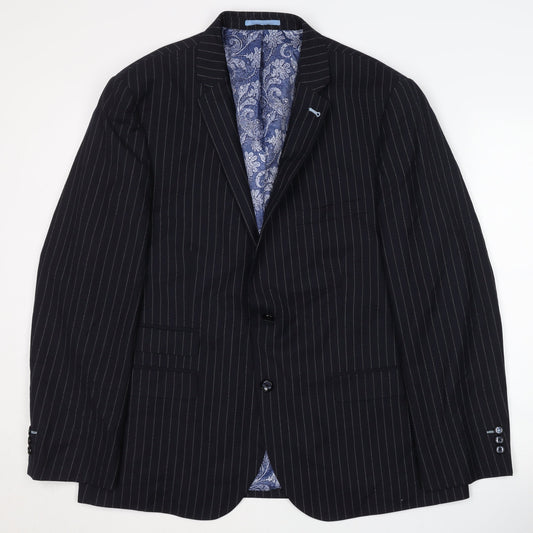MRK by Mark Slater Men's Black Slim Fit Blazer 46S