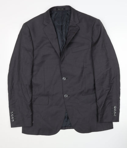 Danieli Men's Grey Two-Button Blazer Jacket 38S