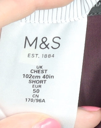 Marks and Spencer Men's Grey Blazer, 40 Short, Jacket