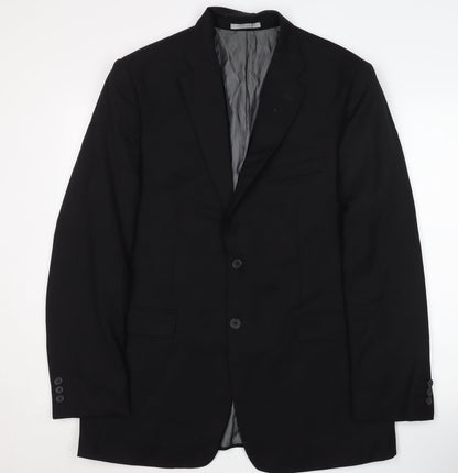 Jack Reid Men's Black Blazer Jacket 40R Formal