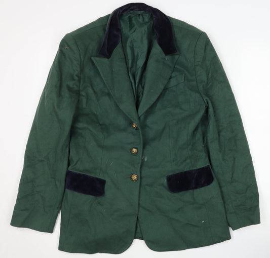 Country Casuals Women's Green Blazer, Size 12