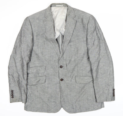 Charles Tyrwhitt Men's Grey Blazer 44R Single-Breasted