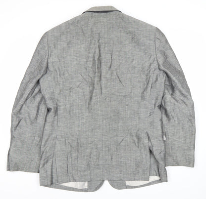 Charles Tyrwhitt Men's Grey Blazer 44R Single-Breasted