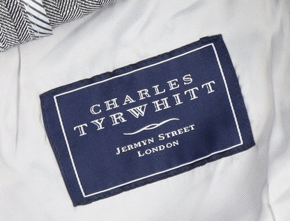 Charles Tyrwhitt Men's Grey Blazer 44R Single-Breasted