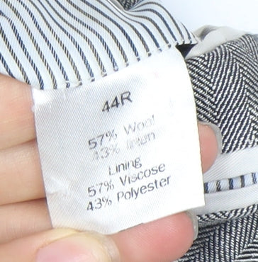Charles Tyrwhitt Men's Grey Blazer 44R Single-Breasted