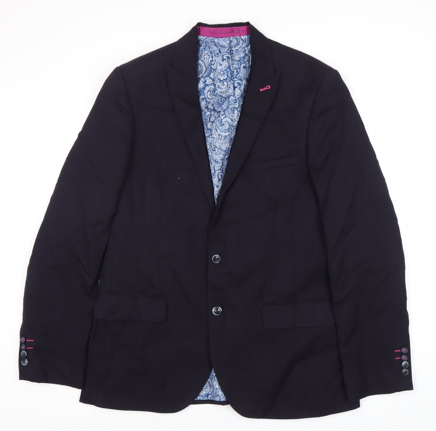 Mens UK Size 42 Harry Brown Regular Blue Suit Jacket