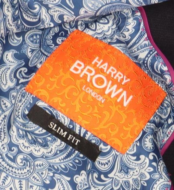 Mens UK Size 42 Harry Brown Regular Blue Suit Jacket