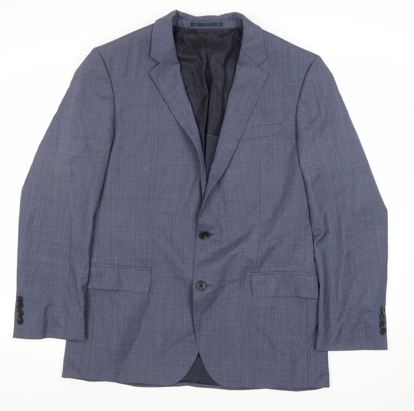 Mens UK Size 40 Guabello Regular Blue Suit Jacket