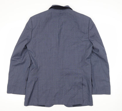 Mens UK Size 40 Guabello Regular Blue Suit Jacket