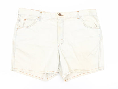 Woolworths Women's Beige Chino Shorts - Size 8