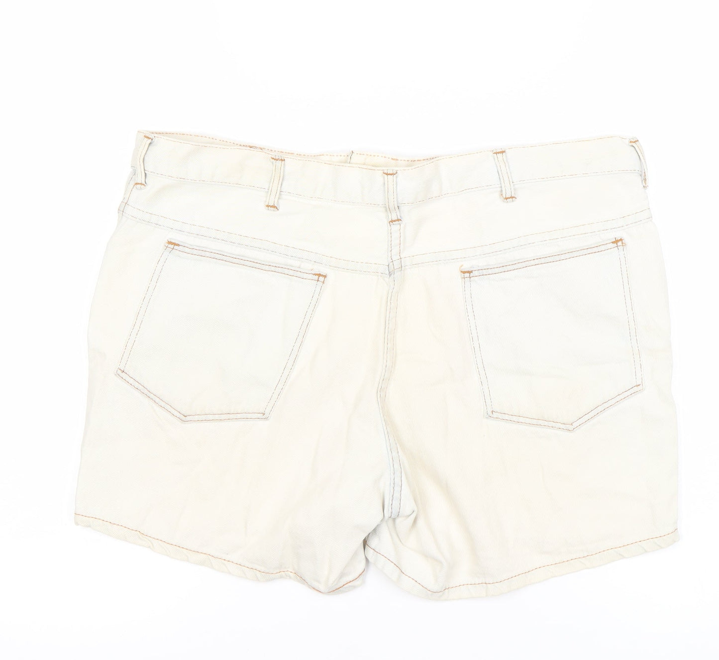 Woolworths Women's Beige Chino Shorts - Size 8