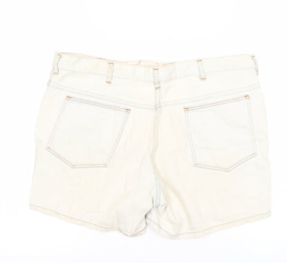 Woolworths Women's Beige Chino Shorts - Size 8