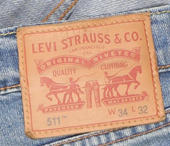 Levi's Men's Blue 511 Slim Fit Jeans 34x32