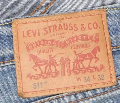 Levi's Men's Blue 511 Slim Fit Jeans 34x32