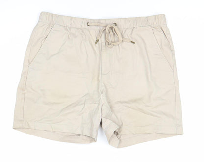 Cotton Traders Beige Unisex M Drawstring Shorts