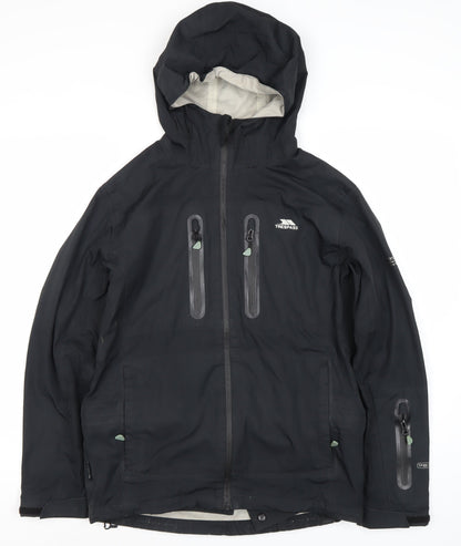 Mens UK Size 3XS Trespass Black Rain Coat