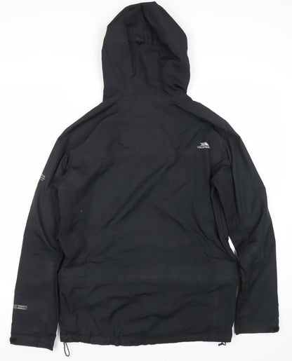 Mens UK Size 3XS Trespass Black Rain Coat