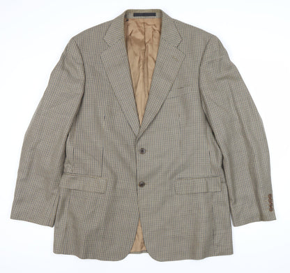 Mens UK Size 42 Marks and Spencer Regular Beige Suit Jacket