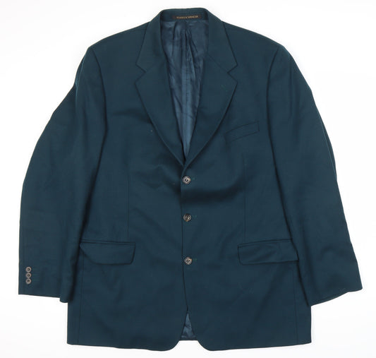 Mens UK Size 46 Marks and Spencer Regular Blue Suit Jacket