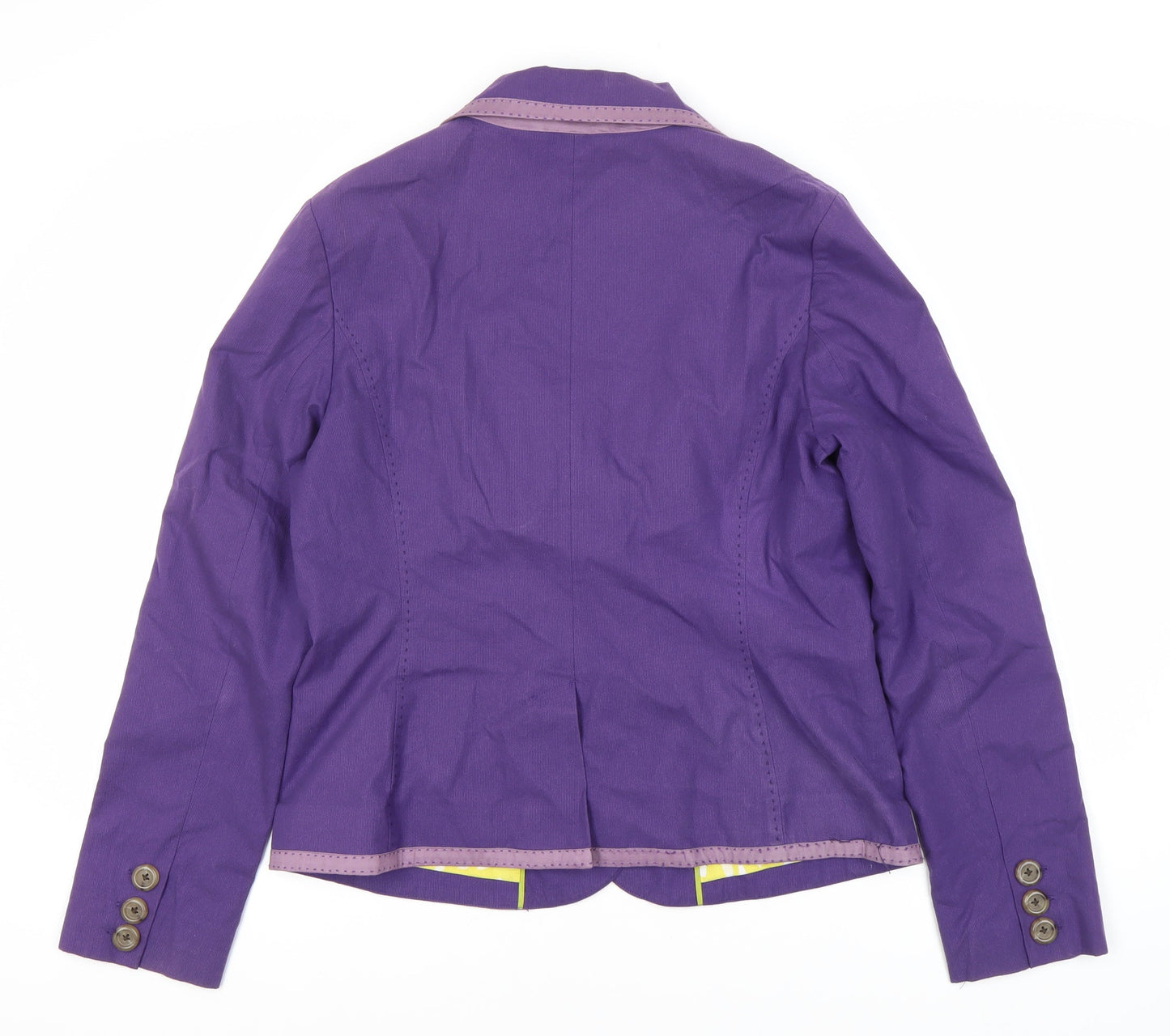 Boden Women’s Purple Blazer Size 10 Notch Lapel