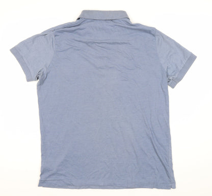 French Connection Men's Blue Polo Shirt Size L