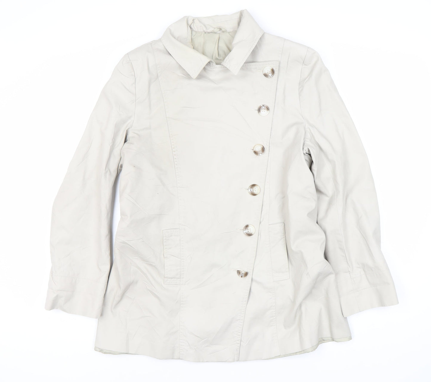 Austin Reed Women’s White Trench Coat Size 14