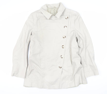 Austin Reed Women’s White Trench Coat Size 14