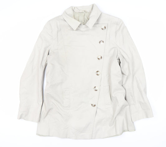 Austin Reed Women’s White Trench Coat Size 14