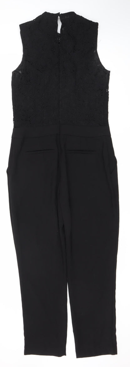 Guess Women's Black Lace Jumpsuit, Size 10, Party Chic