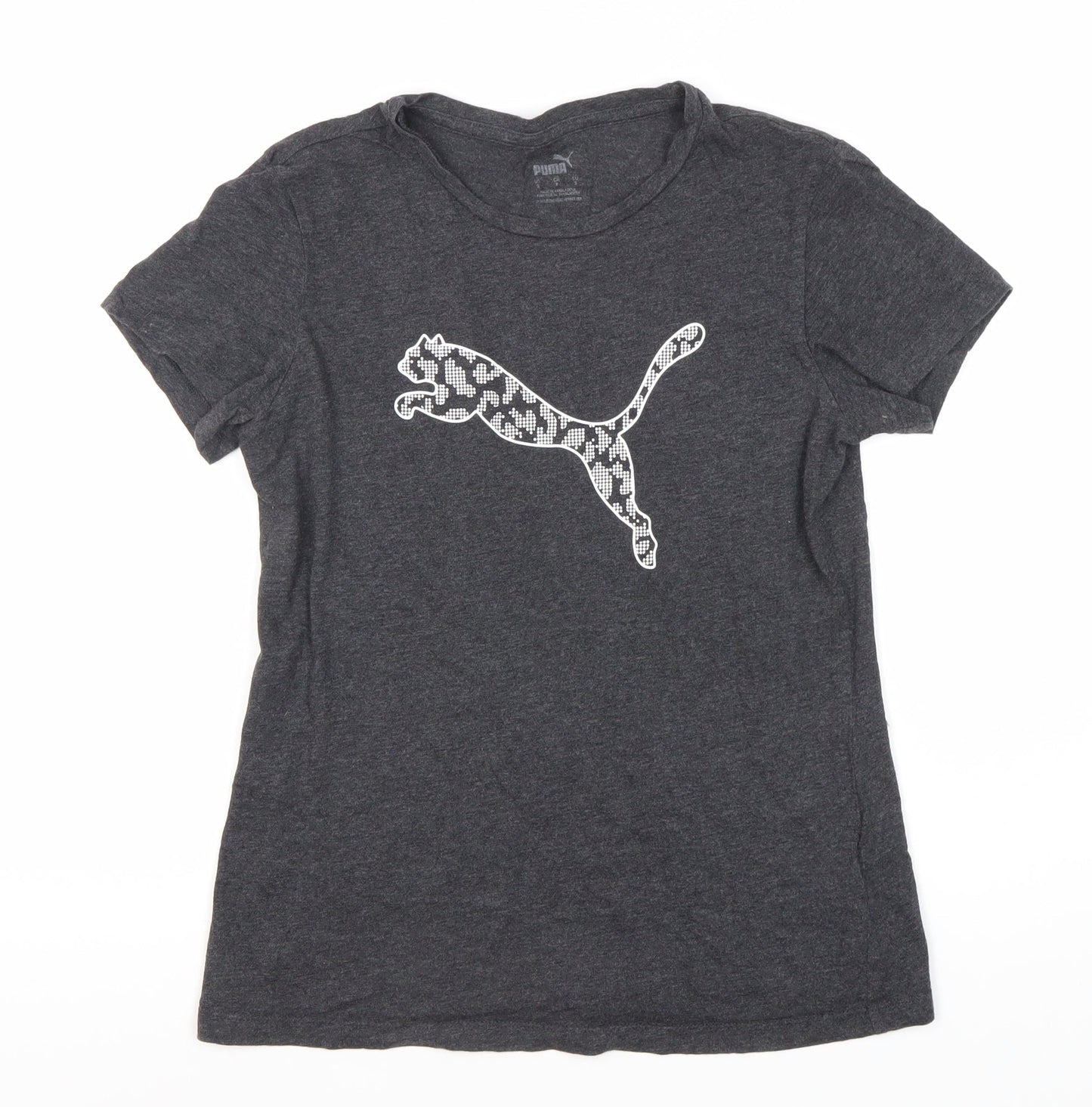Womens UK Size S PUMA Black Basic T-Shirt