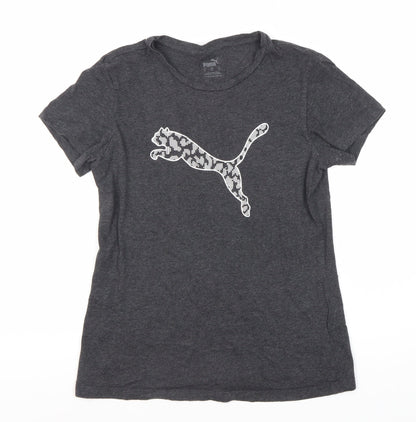 Womens UK Size S PUMA Black Basic T-Shirt