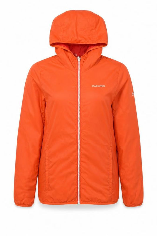Womens UK Size 8 Craghoppers Orange Puffer Jacket