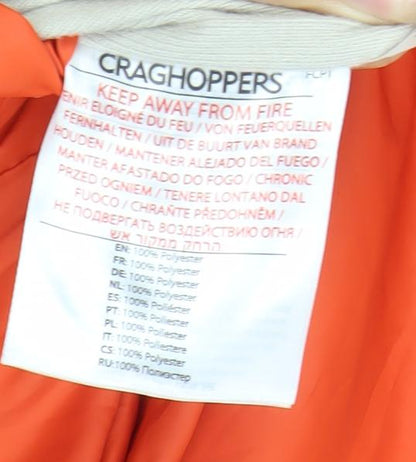 Womens UK Size 8 Craghoppers Orange Puffer Jacket