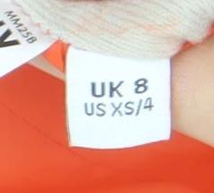 Womens UK Size 8 Craghoppers Orange Puffer Jacket