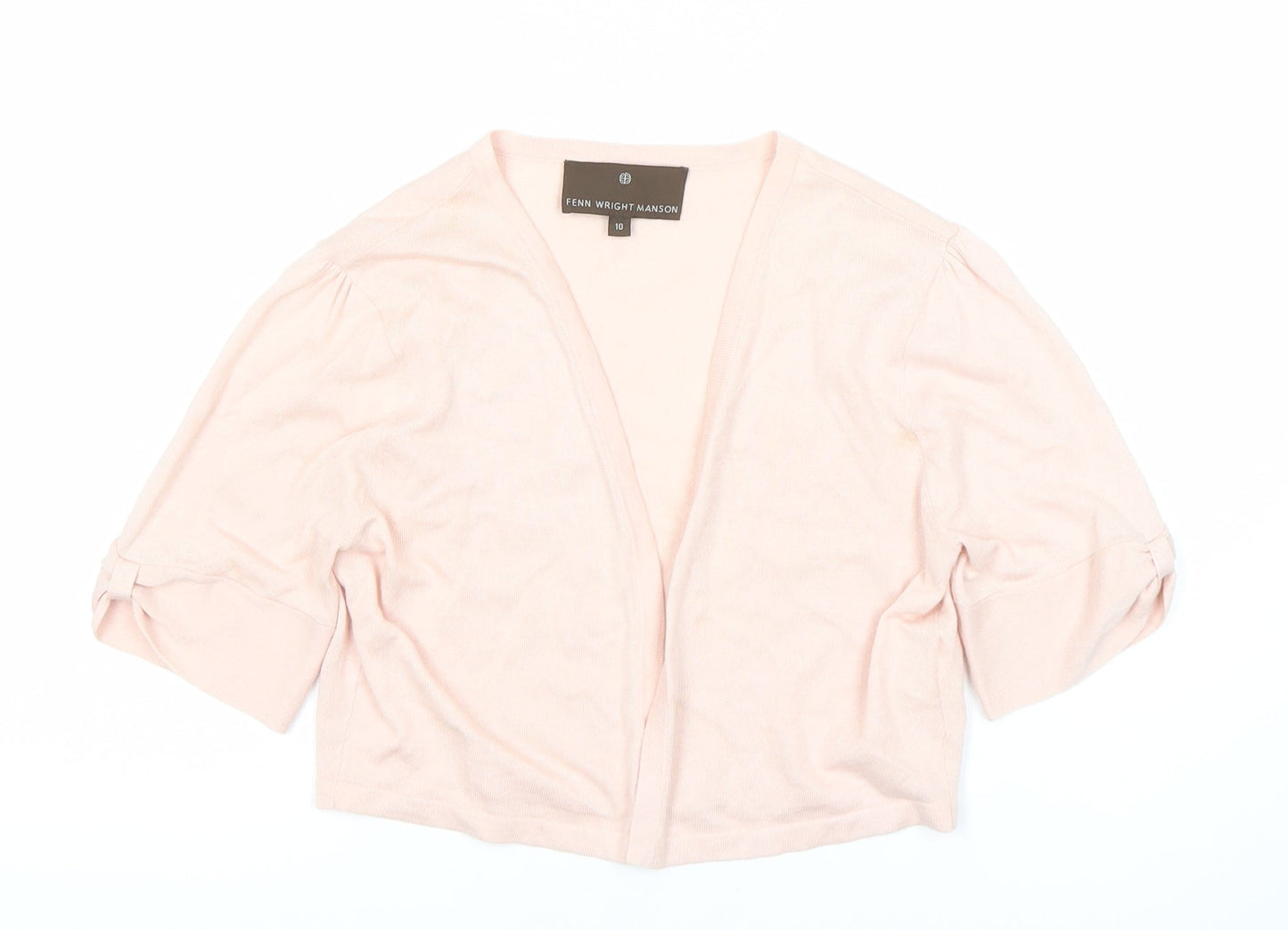 Womens UK Size 10 Fenn Wright Manson Pink Cardigan Jumper