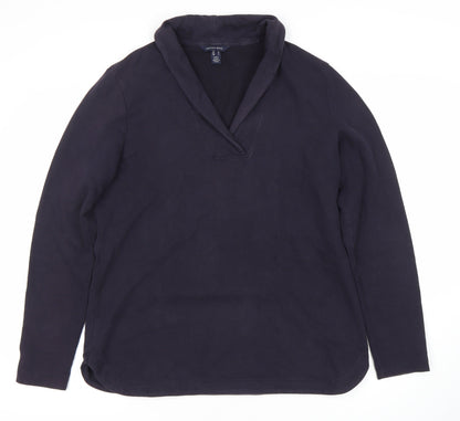 Mens UK Size L Lands' End Blue Pullover Sweatshirt