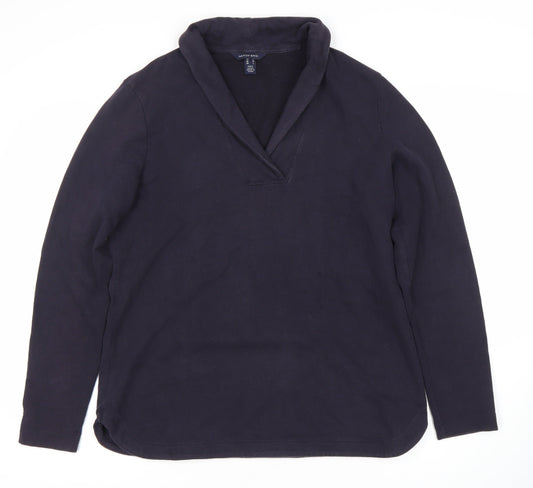 Mens UK Size L Lands' End Blue Pullover Sweatshirt