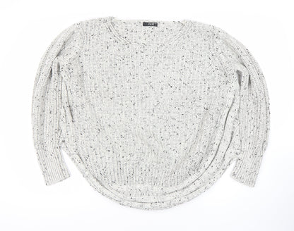 Womens UK Size 16 Quiz White Pullover Jumper