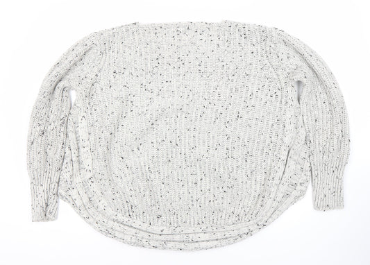 Womens UK Size 16 Quiz White Pullover Jumper