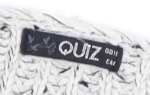 Womens UK Size 16 Quiz White Pullover Jumper