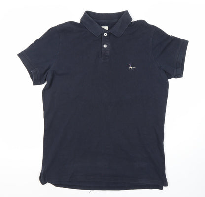 Jack Wills Men's M Blue Polo Shirt - Short Sleeves