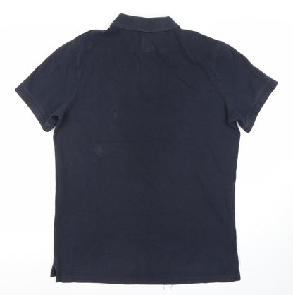 Jack Wills Men's M Blue Polo Shirt - Short Sleeves