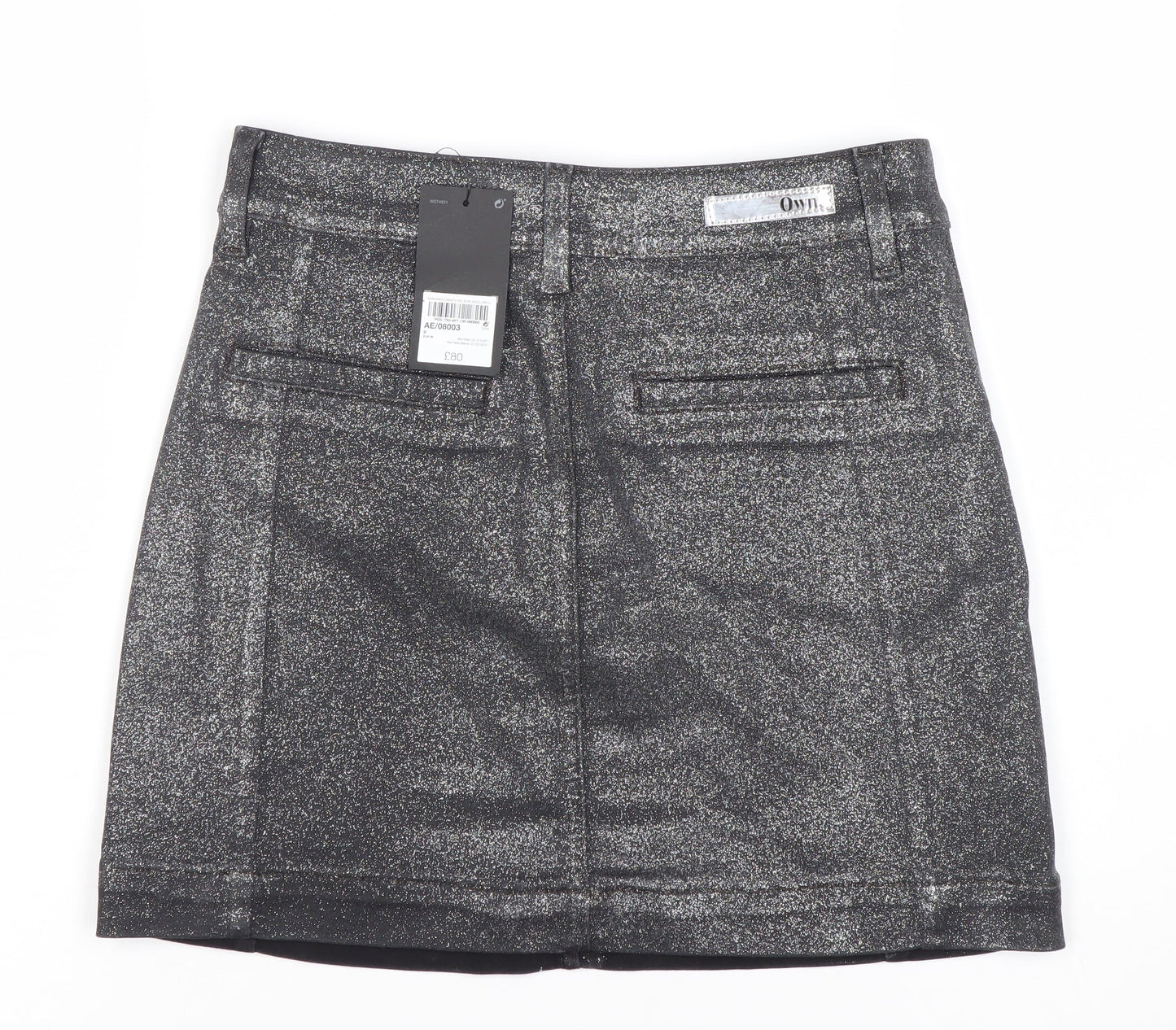 Own Women's Black Short Skirt Size 8 Party Wear