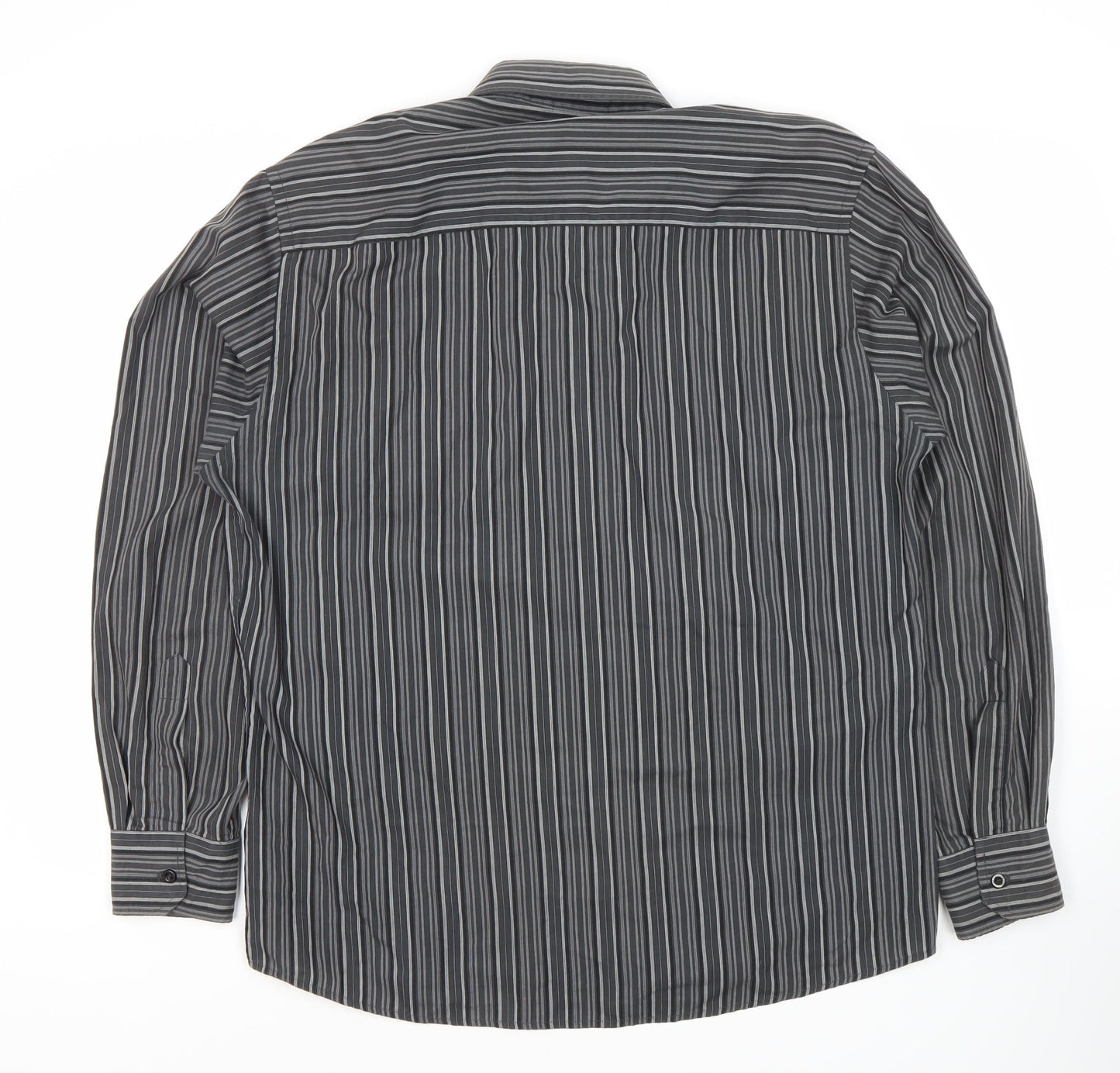 Mens UK Collar Size XL Pierre Cardin Smart Black  Dress Shirt