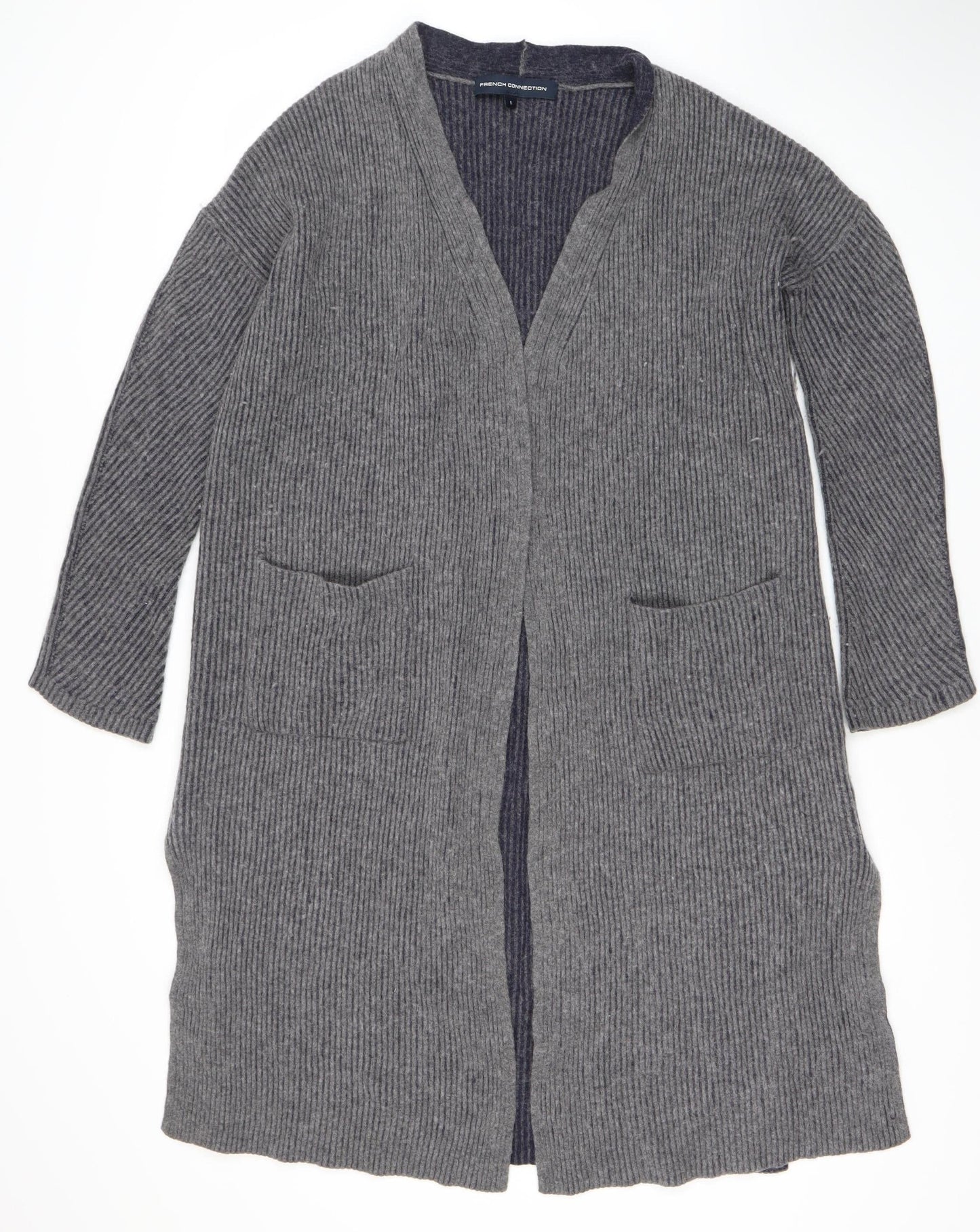 Womens UK Size S French Connection Grey Cardigan Jumper