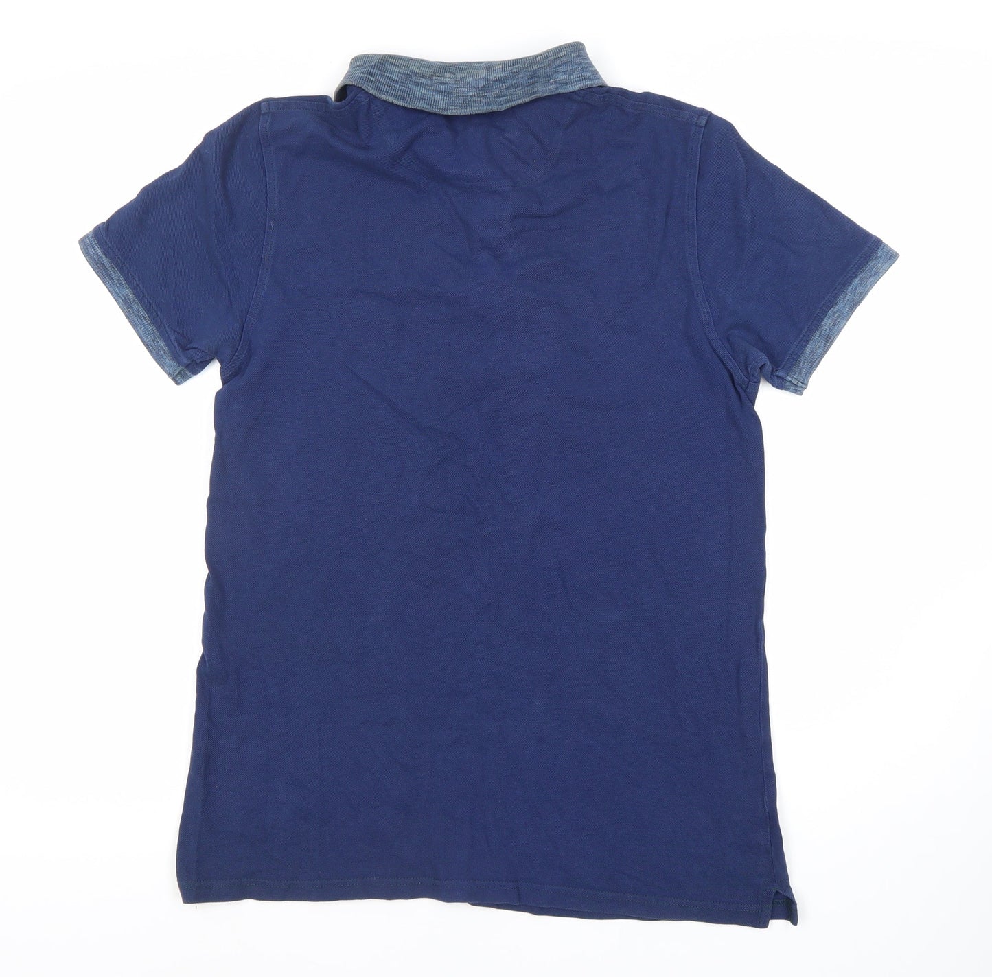 Lyle & Scott Men's Blue Polo Shirt S Logo Accent